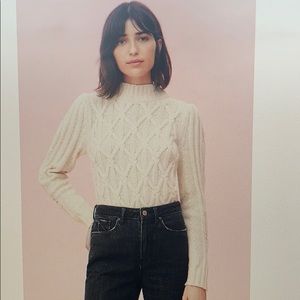 Rebecca Taylor La Vie Merino Cable Pullover NWT XS